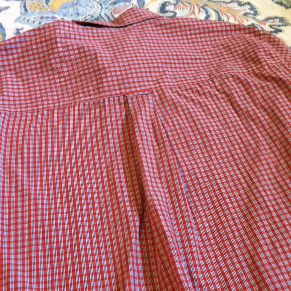 Chaps red plaid button down, men’s XL - Picture 5 of 5